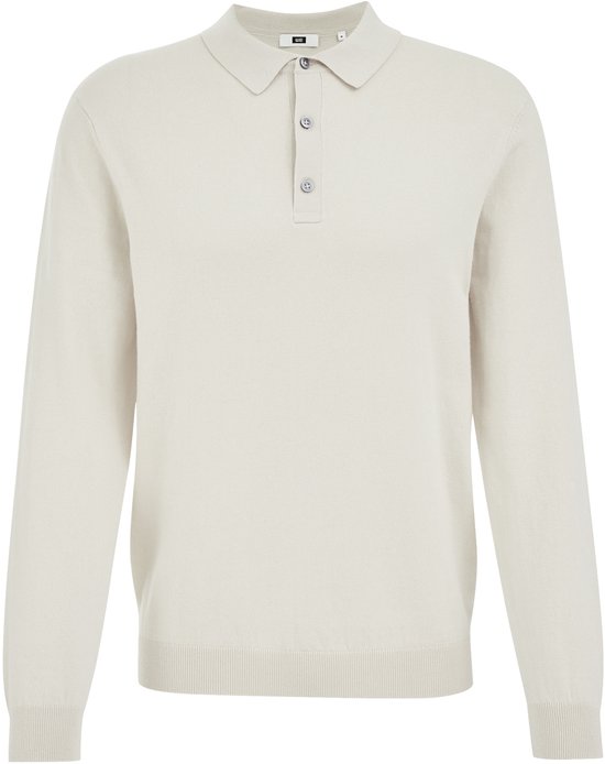 WE Fashion Heren fijngebreide polo