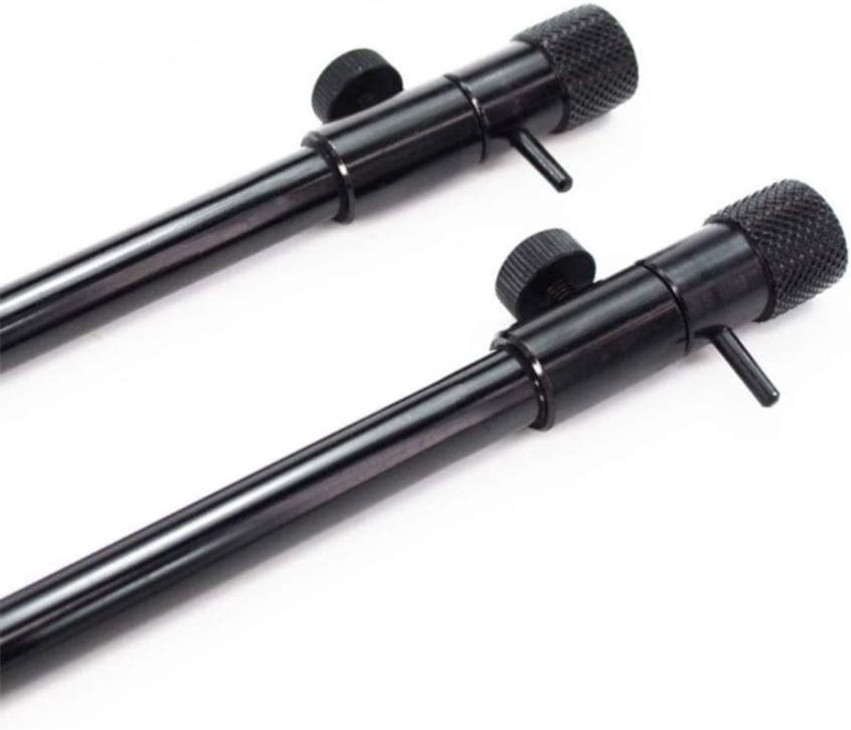 JGS Premium - Karper Vissen Bank Sticks met Telescopische Verstelbare Hengel Ondersteuning, 25cm tot 40cm, Set van 2, Ideale Accessoires voor Vissen