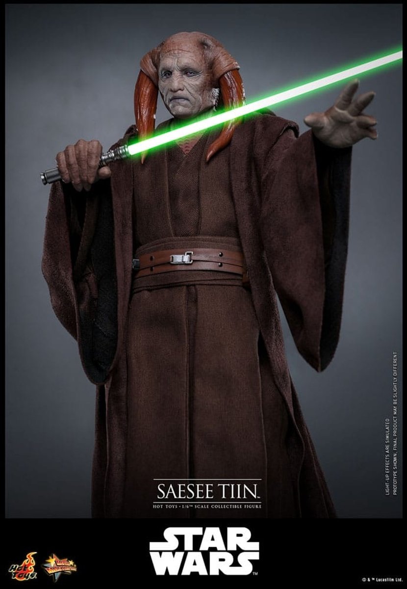 Hot Toys Star Wars: Episode III - Revenge of the Sith Movie Masterpiece Action Figure 1/6 Saesee Tiin 31 cm Action Figuur: 30 cm