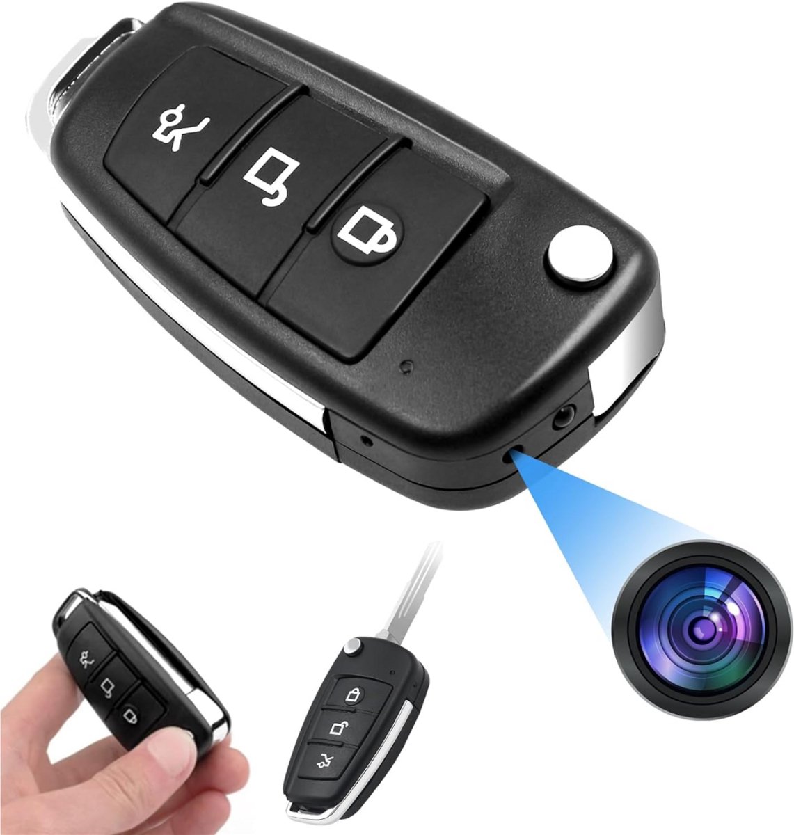 CLGP® Verborgen Camera - Spy Camera - Spionage - Zwart