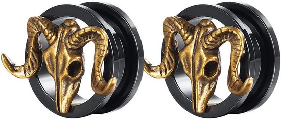 COOEAR Oorpluggen Tunnel Piercing Gauges voor Oren, Dubbel Uitlopende Expander Stretchers, 2 Paar Kleurrijke Acryl Oorbellen, 0g(8mm), Acryl, Zandsteen