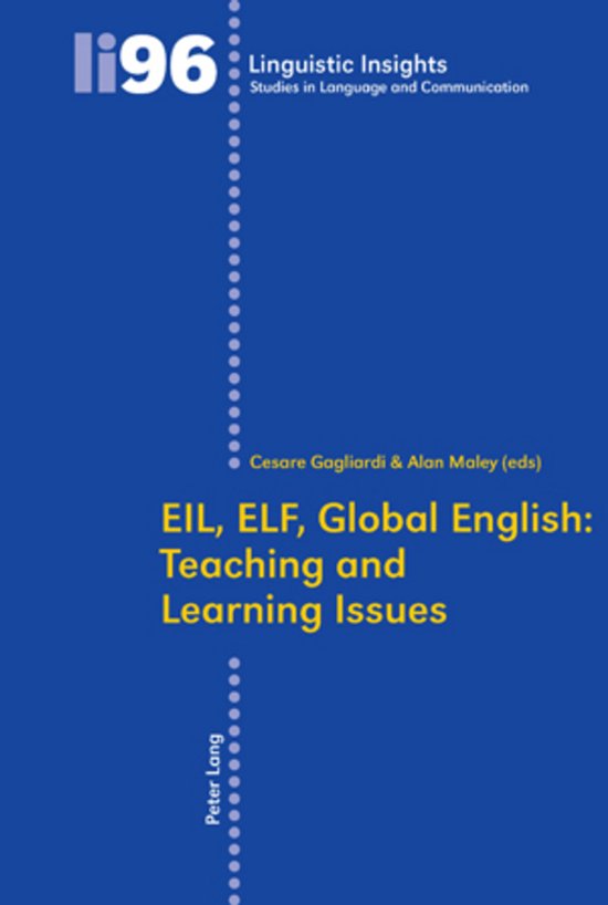 EIL, ELF, Global English: Teaching and Learning Issues - cover