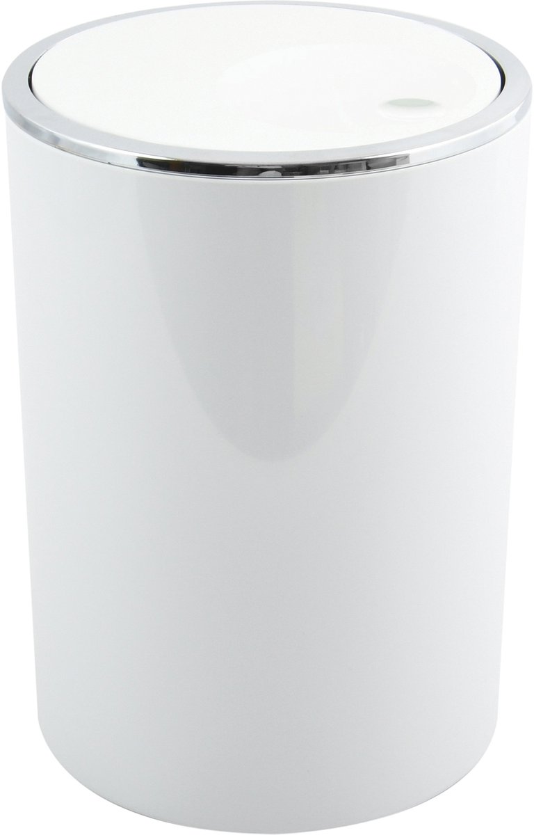 MSV Pedaalemmer 6L - KAMAKA - Prullenbak Badkamer - ABS - Wit