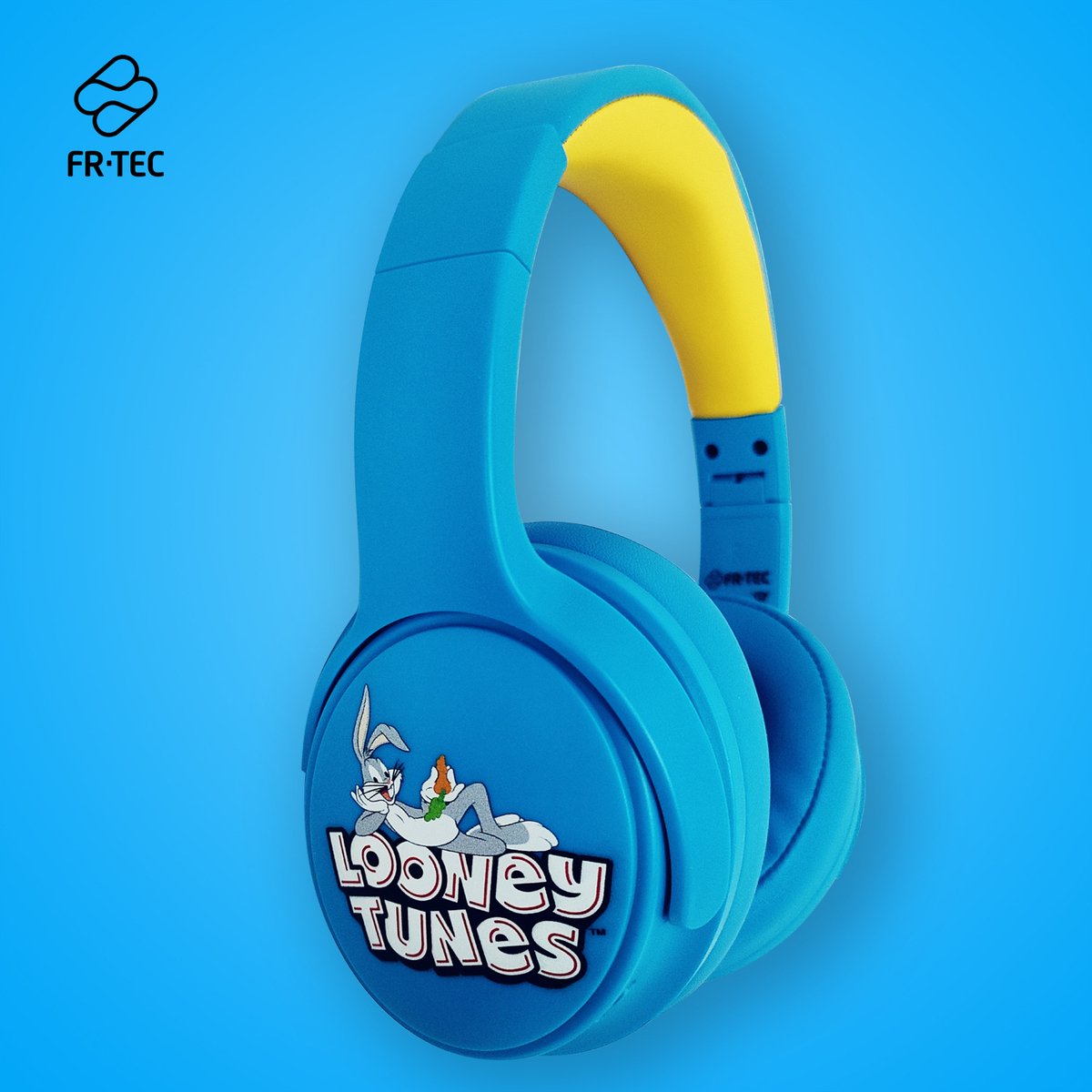 FR-Tech Draadloze looneytunes koptelefoon - Blauw