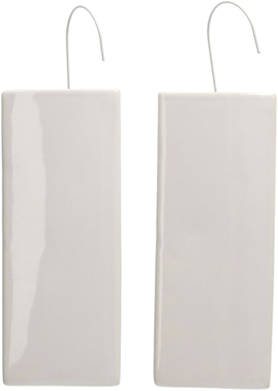 Humidificateur d'eau pour radiateur - 2 pièces - pierre synthétique - blanc - 8 x 3,5 x 20 cm - humidificateur d'air