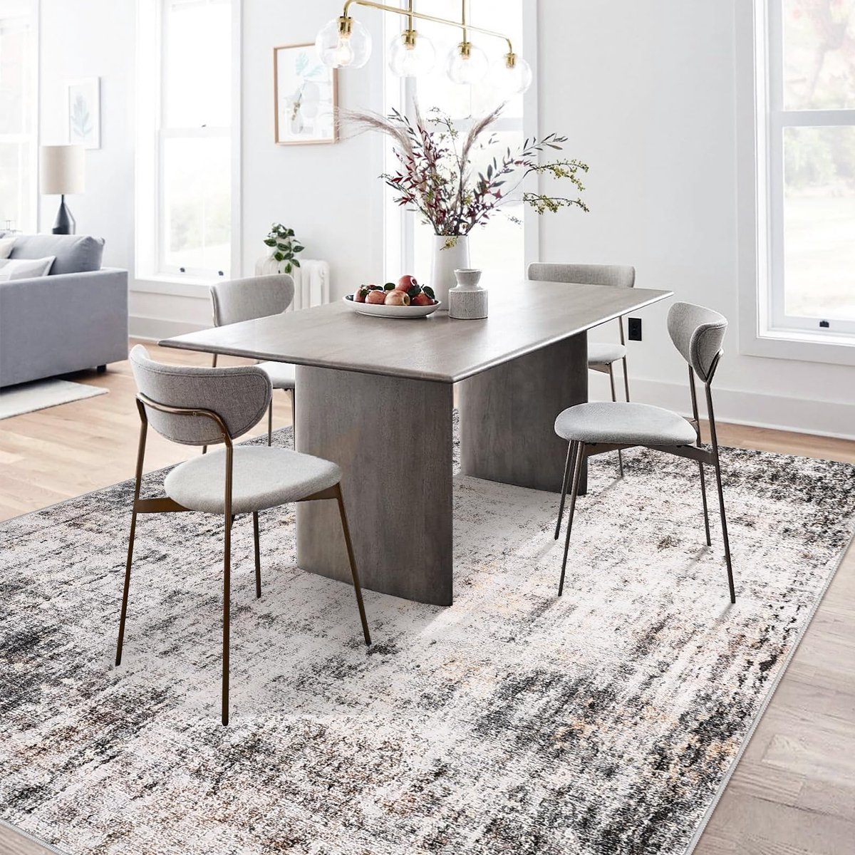 Ibenzoa® Stijlvolle Retro Vloerkleed voor Woonkamer en Slaapkamer met Antislip Onderzijde, 160x230cm