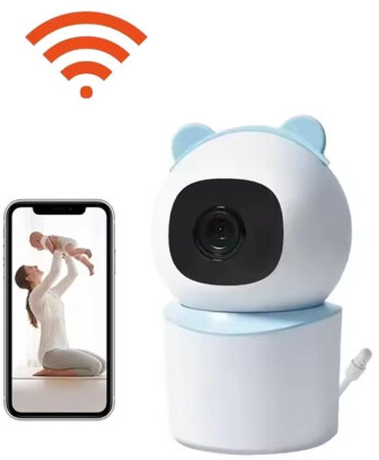 Moniteur pour bébé | 4MP / 1080P | Détection des cris | Détection et suivi automatiques | Berceuses | Raccordable | Notification via l'application | Communication 1 et 2 voies | Mobile à 360°