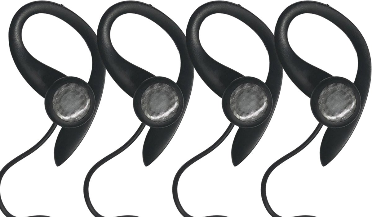 HorsewhisperPRO - Voordeelset Van 4 universele oortjes - geschikt voor Paardrijden - Compatibel met alle 3,5mm Instructiesystemen - Ruitersport Accessoires