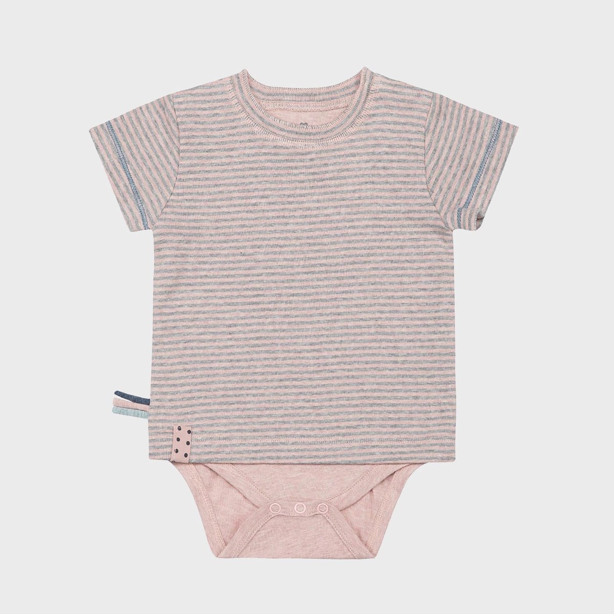 Baby T-shirt met korte mouwen OrganicEra Organic Baby S/S T-shirt body gestreept