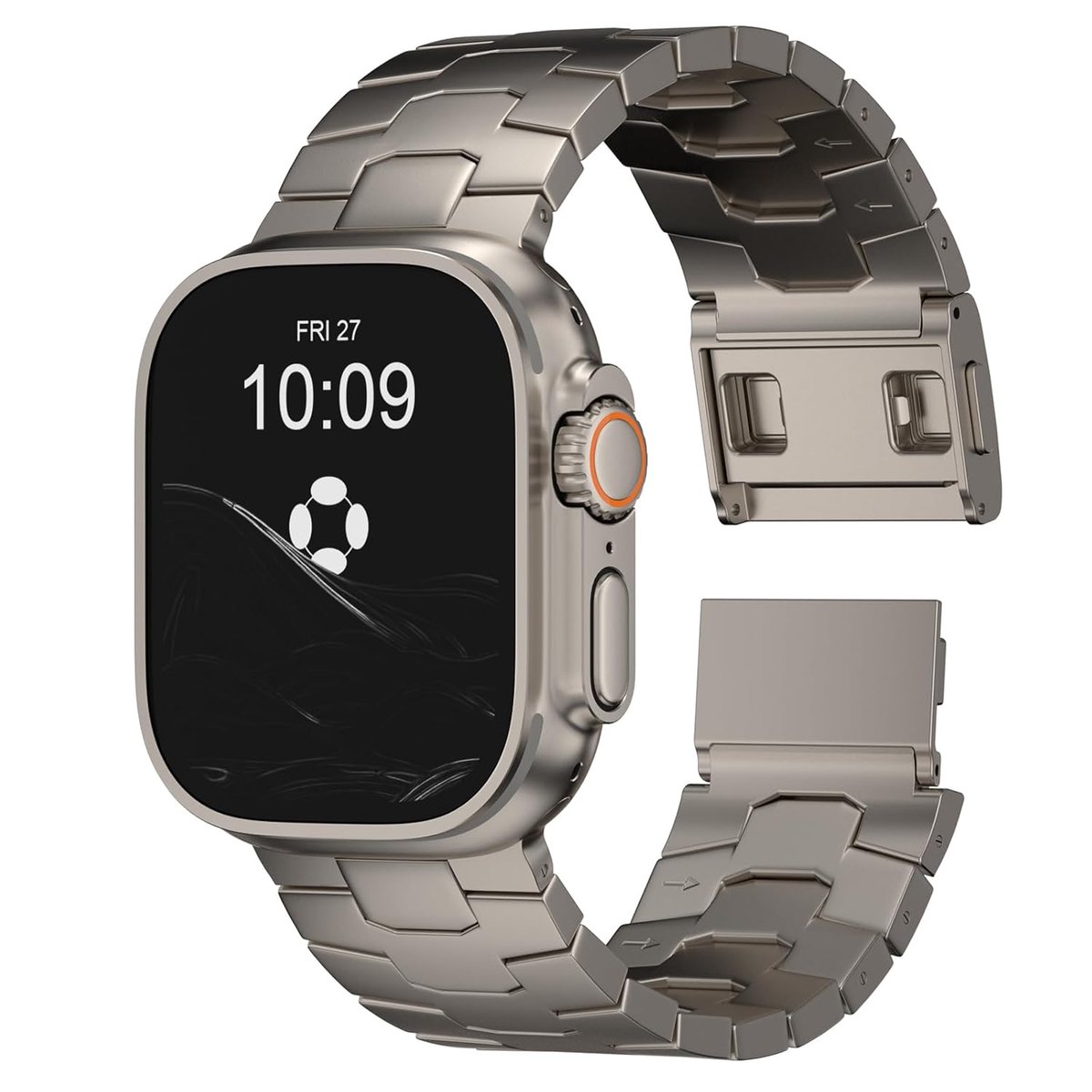 Verstelbaar titanium bandje - lichtgewicht - geschikt voor Apple Watch