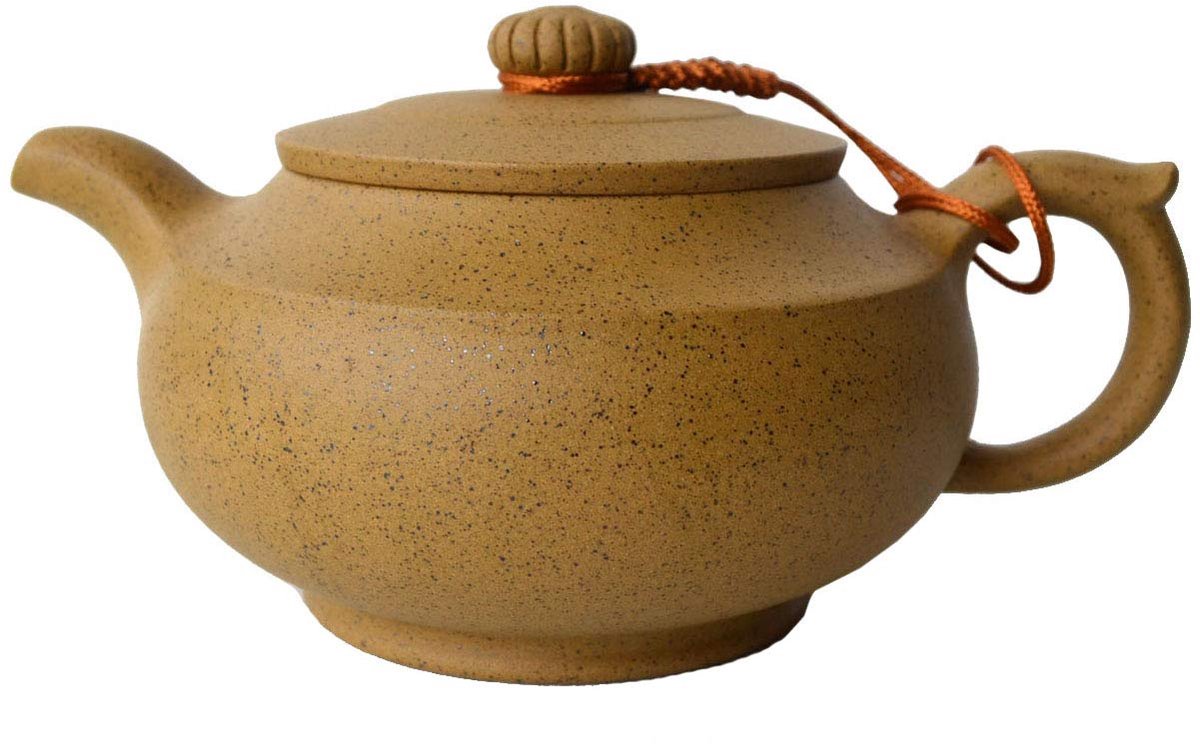 Handgemaakte Yixing Theepot - 320ml - Geel-Duan Zisha - Natuurlijk Materiaal