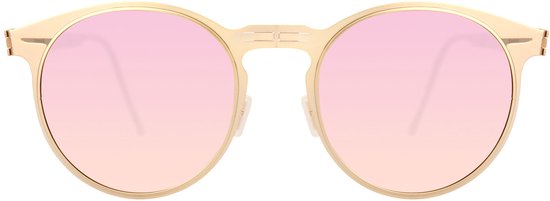 ROAV RIVIERA - Opvouwbare zonnebril - Polariserend UV400 - Brush Gold - Pink Mirror glazen van ROAV — afbeelding 2