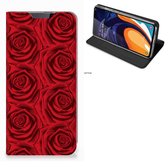 Geschikt voor Samsung Galaxy A60 Smart Cover Rood Rose