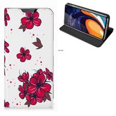 Geschikt voor Samsung Galaxy A60 Smart Cover Blossom Rood