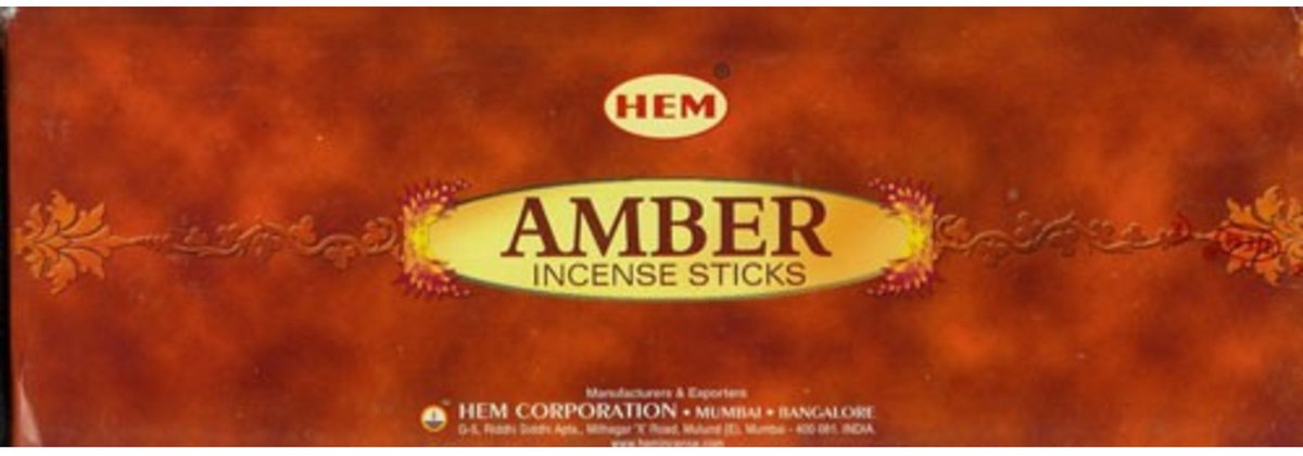 Goedkoopste HEM Wierook - Amber - 1 los pakje à 20 stokjes
