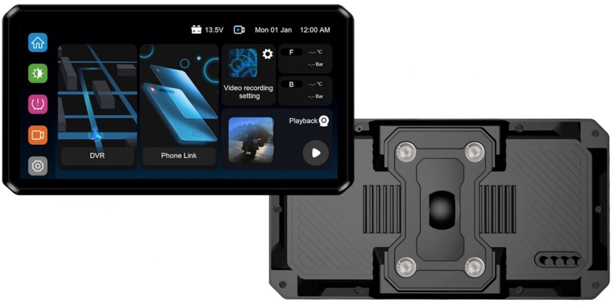AlienRider M2 Pro Motorcycle Multimedia System - Maat - Navigatiesysteem