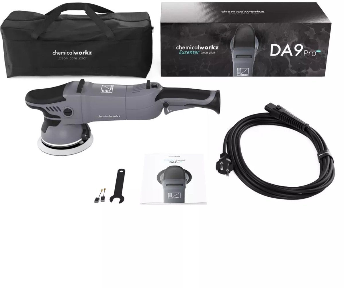 ChemicalWorkz® - DA9 (PRO MAX) Excentrische Polijstmachine - 125mm - 1000Watt + Draagtas