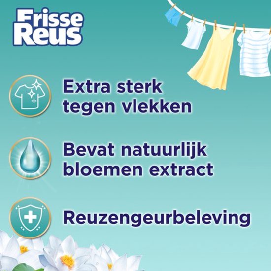 Witte Reus Wasmiddel Frisse Reus Gel Lotus 77 Wasbeurten - 2 x 3,465 liter - Voordeelverpakking