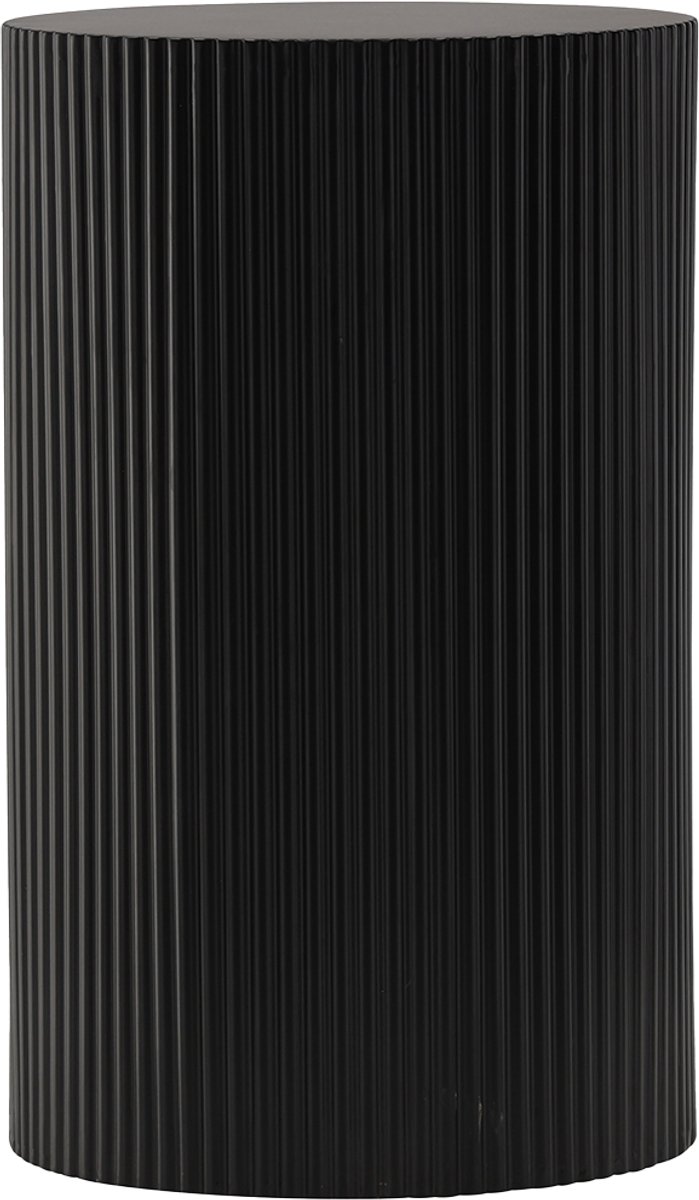 Nest living Asa Houten Bijzettafel Zwart - Rond - Design - Ø 31 cm