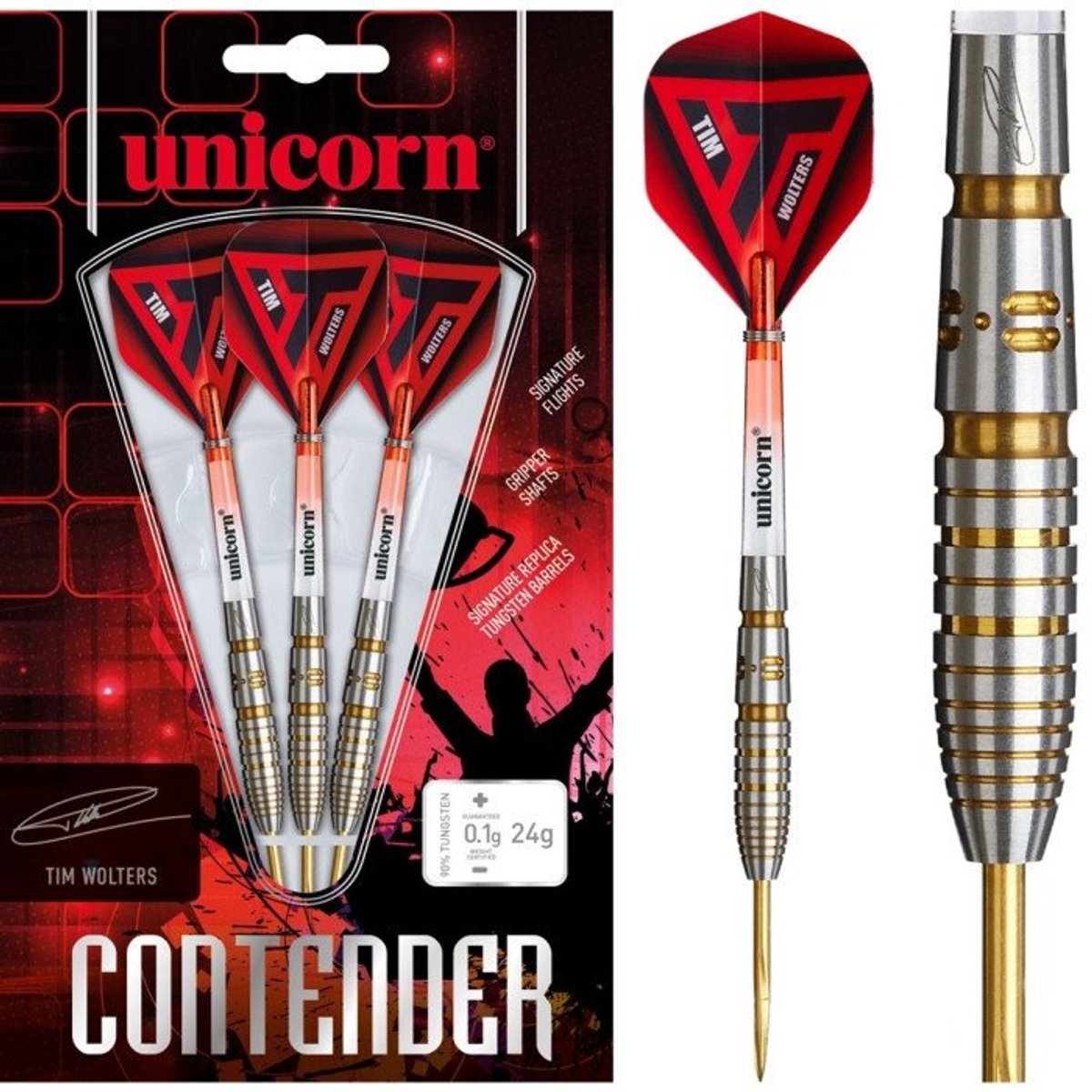Unicorn Tim Wolters 90% - Dartpijlen