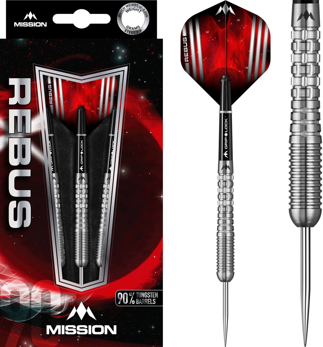 Mission Rebus M2 90% - Dartpijlen 25 Gram