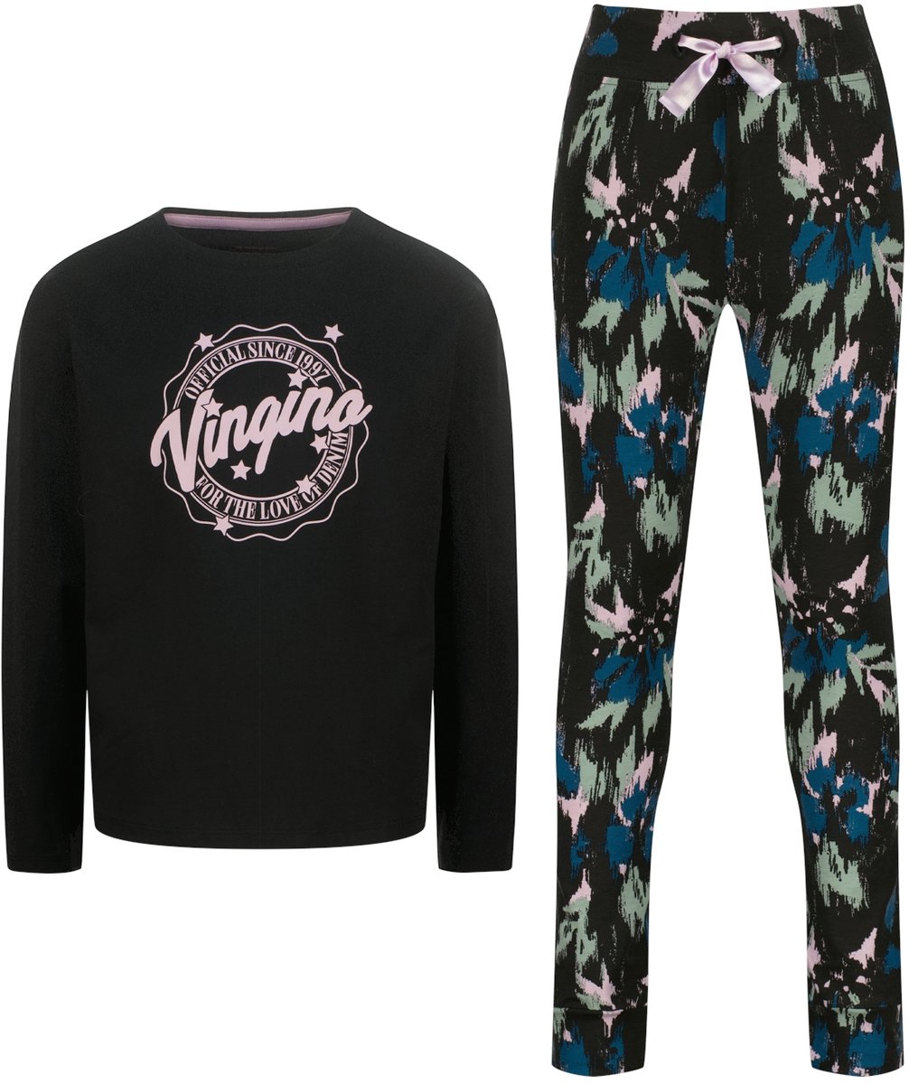 Vingino Wayra Kinder Pyjamaset - Deep Black
