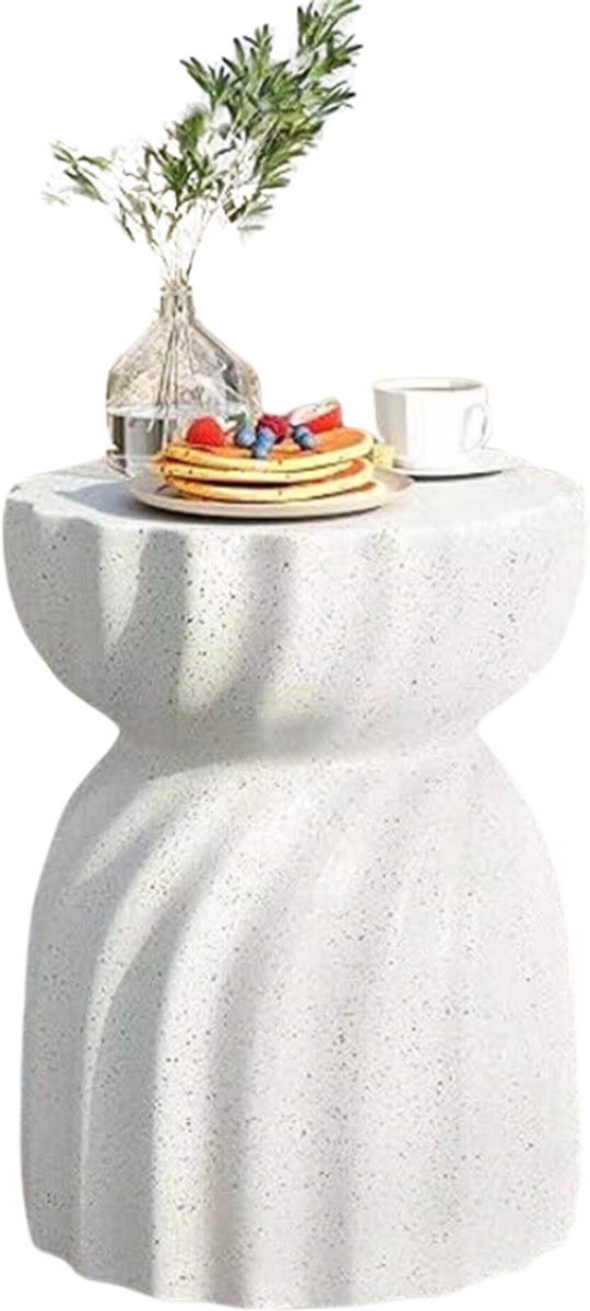 Ronde bijzettafel Zito Fioren - Salontafel - Woonkamer - Emerald look - Side table - 35cm