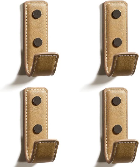 MISNODE Achterdeurhaken Geen Punch Keukenhaak, Horizontaal Handdoekhangerrek, Keukengerei Hanger Ruimtebesparend Kapstok voor Kapstok Handdoek Badkamer Ingang Mudroom(2 Haken