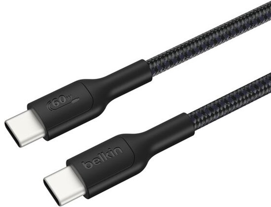 Câble USB Belkin ENA008HQ2MBK USB 2.0 2 m USB C Zwart