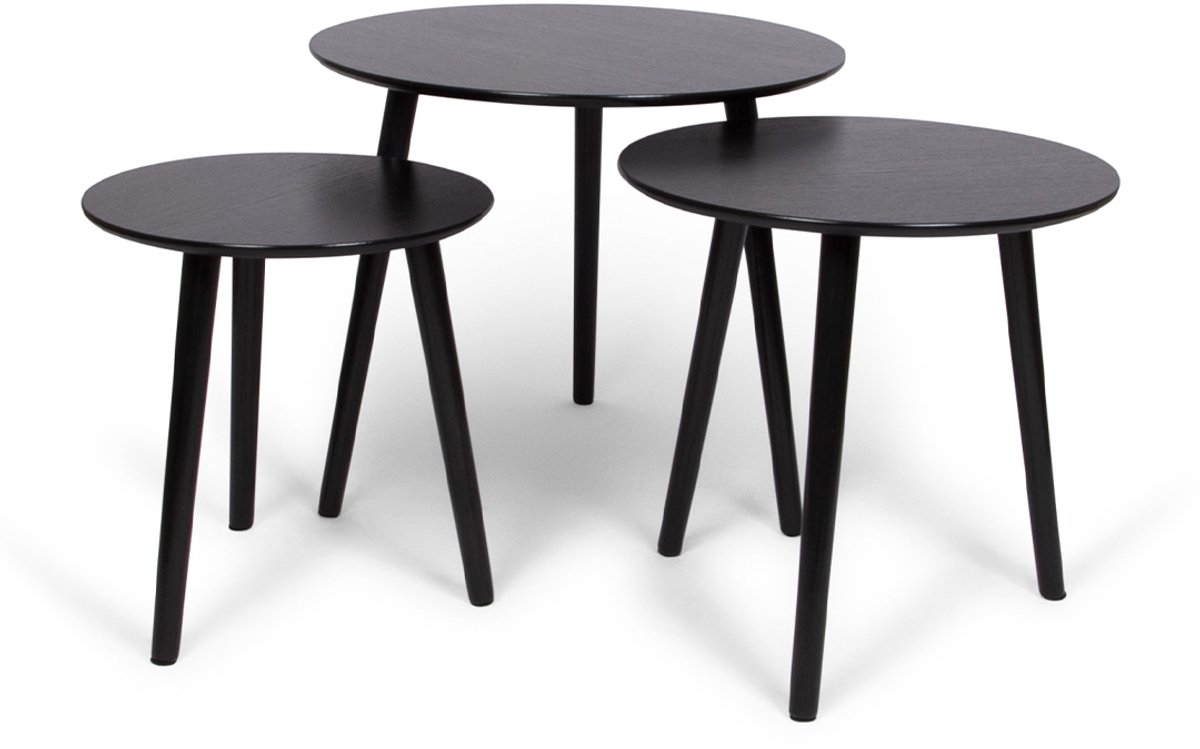 Milton & Oldbrook Bijzettafel Set Zadar Zwart