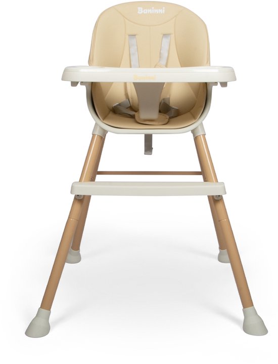 Baninni 4-in-1 Kinderstoel - Meegroeistoel Inigo Beige van Baninni — afbeelding 4