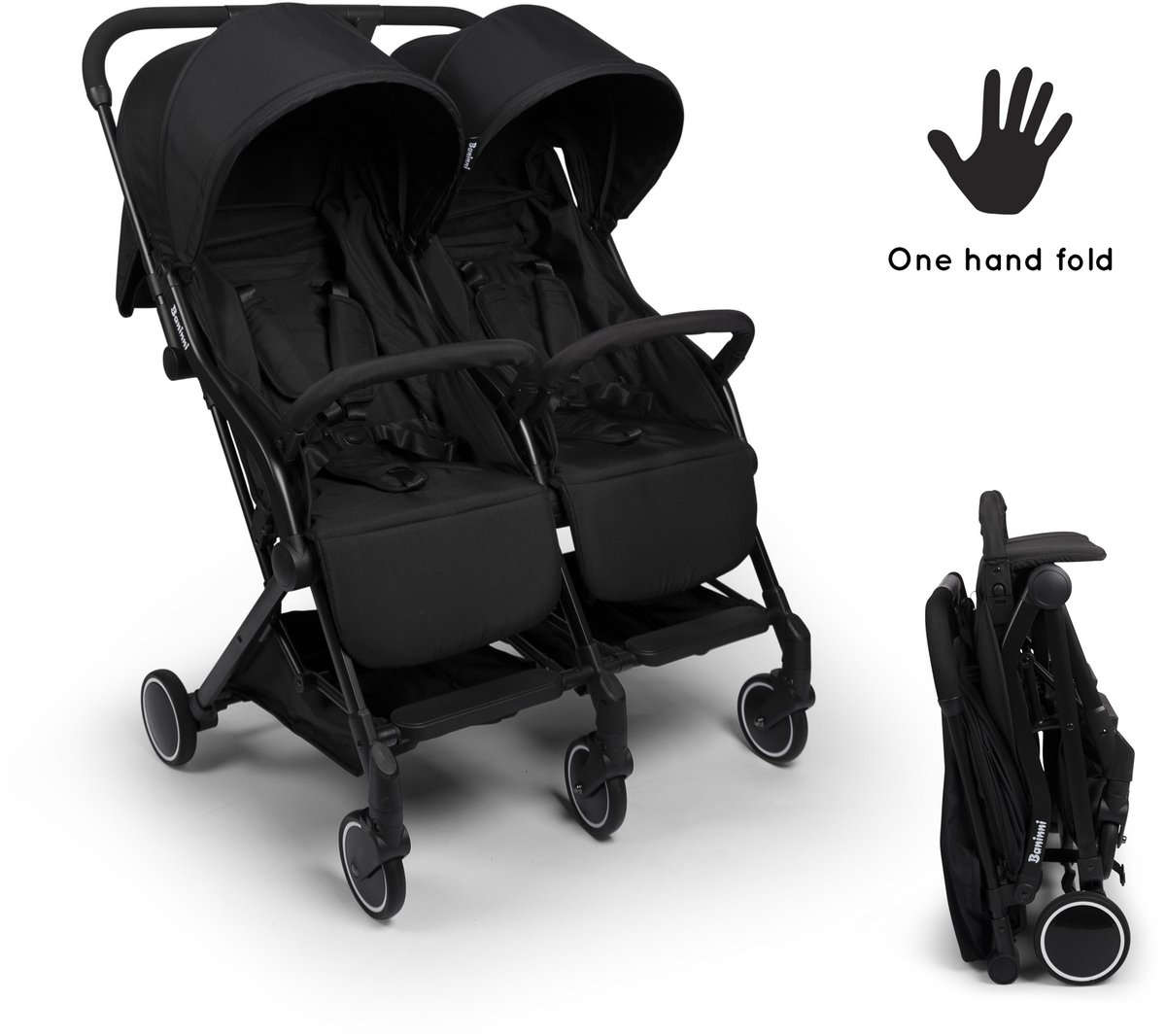 Baninni Duo Buggy Adige Zwart — cadeau in Cadeau-ideeën - foto 4