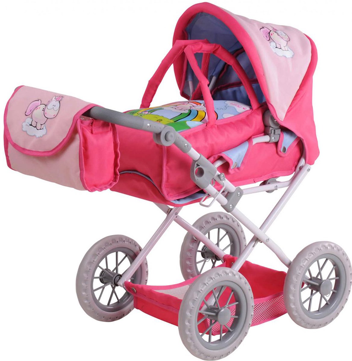 KnorrToys Poppenwagen Theodor & Friends Ruby - Combi poppenwagen met luiertas