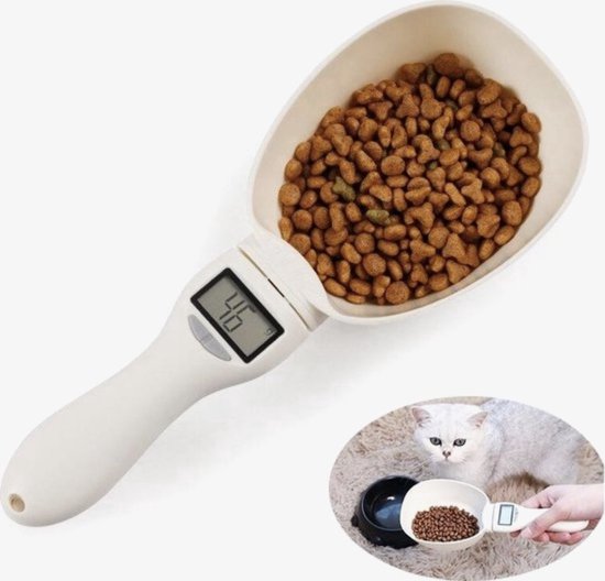 Afbeelding van Review Maatlepel Digitale Weeglepel 800g Ecru - Voor- en