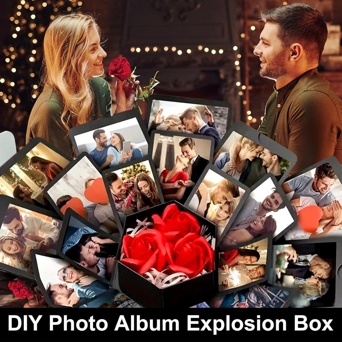 Explosiedoos DIY Explosie Verrassingsgeschenkdoos Gemonteerd Verjaardagscadeau Valentijnsdag