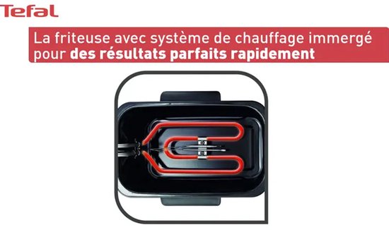 Tefal Easy Pro FR3330 - Frituurpan - 3 L - Koude Zone - Kijkvenster - Makkelijk Schoonmaken - 2200W - RVS Design