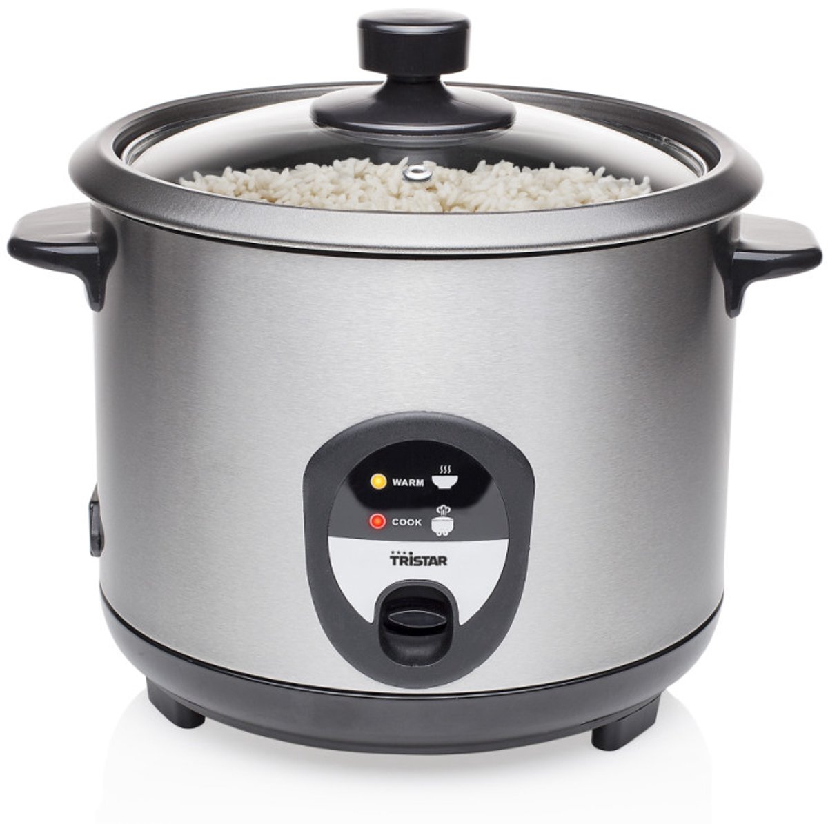 Tristar RK-6127 Rijstkoker 15 Liter - 8-10 Porties - Droogkookbeveiliging & Warmhoudfunctie - RVS