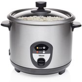 Tristar Rijstkoker RK-6127 - 8 personen - 1,5 Liter - Inclusief gratis lepel, maatbeker en spatel - Droogkookbeveiliging - Warmhoudfunctie - Anti-aanbaklaag - RVS