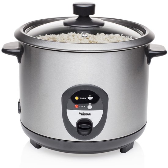 Tristar RK-6127 - Rijstkoker 1.5L - 8 personen - Droogkookbeveiliging, warmhoudfunctie - Vaatwasserbestendig