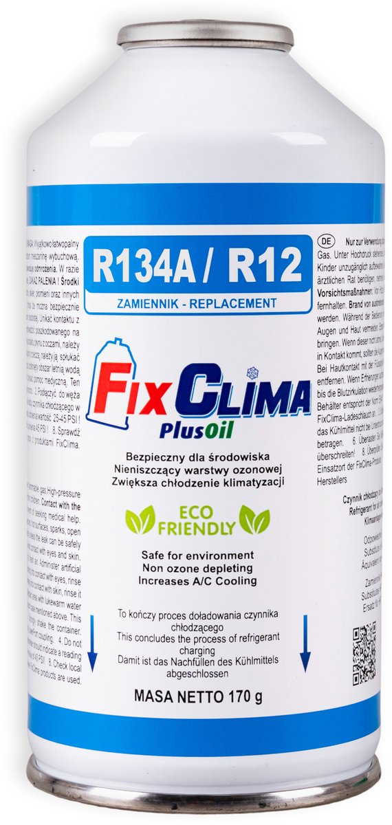GAS VOOR HET VULLEN VAN AUTO-AIRCO R134A-KOELMIDDEL
