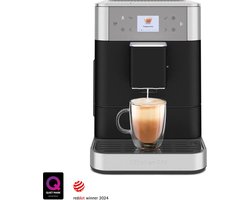KitchenAid Volautomatische Espressomachine KF6 - koffiemachine met 15 receptopties en automatische melkopschuimer - Vulkaanzwart
