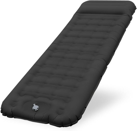 Campingmat, zelfopblazend, met voetpomp, 12 cm, ultra dik, verbeterde