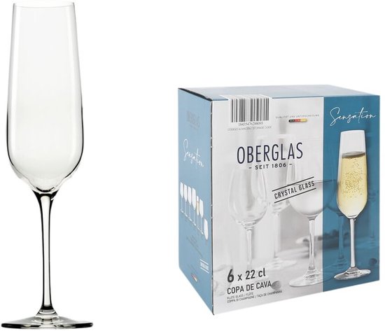 Foto: Champagneglas inde sensation 5 cm 220 ml 6 onderdelen