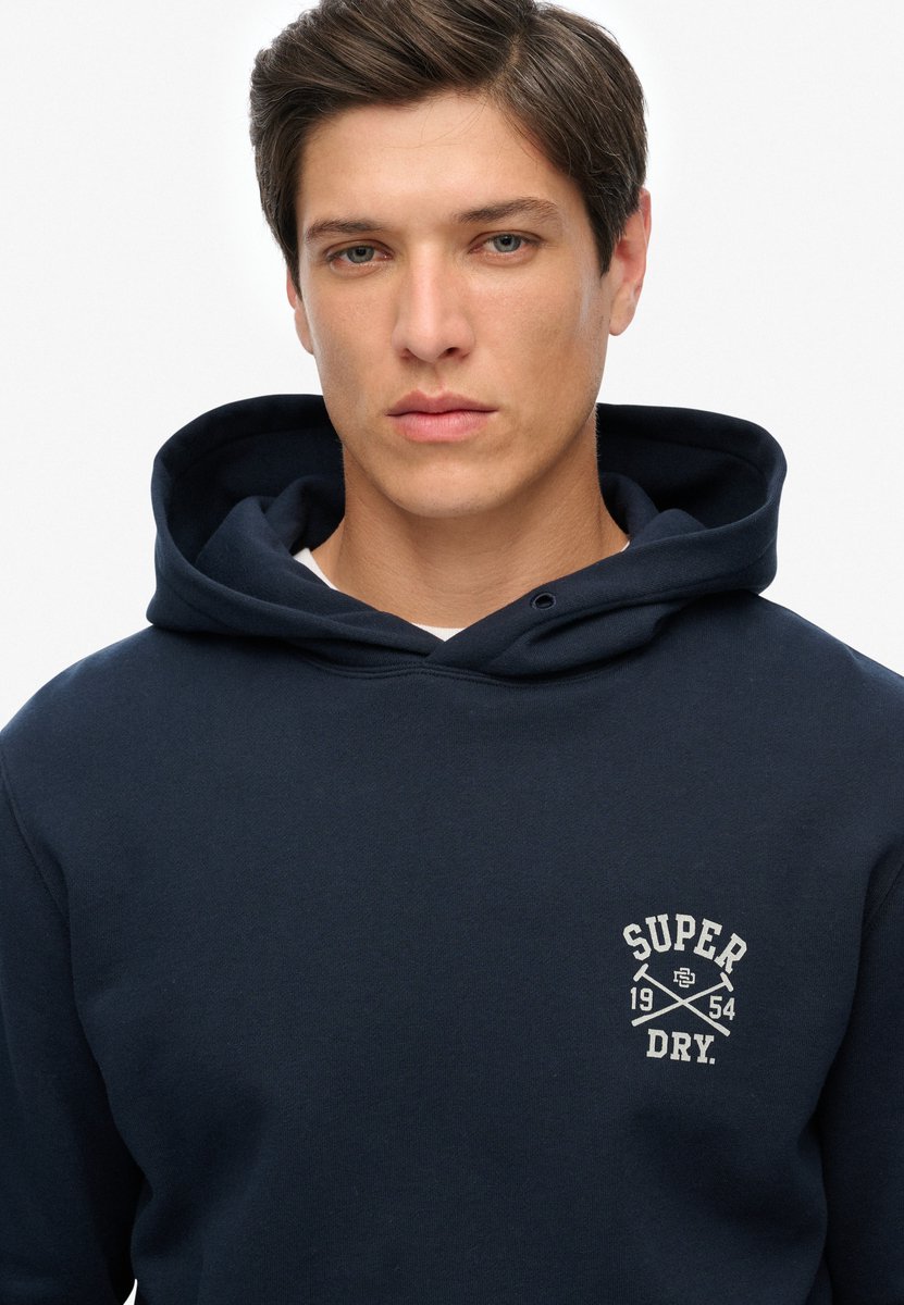 Superdry Athletic Club hoodie Heren Hoodies Marineblauw