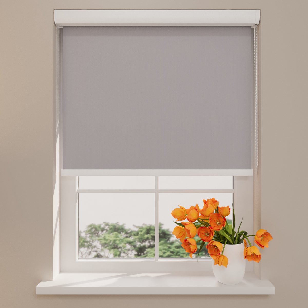 DTCH Rolgordijn Cassette Pure - Verduisterend - Grey - 110 x 175 cm