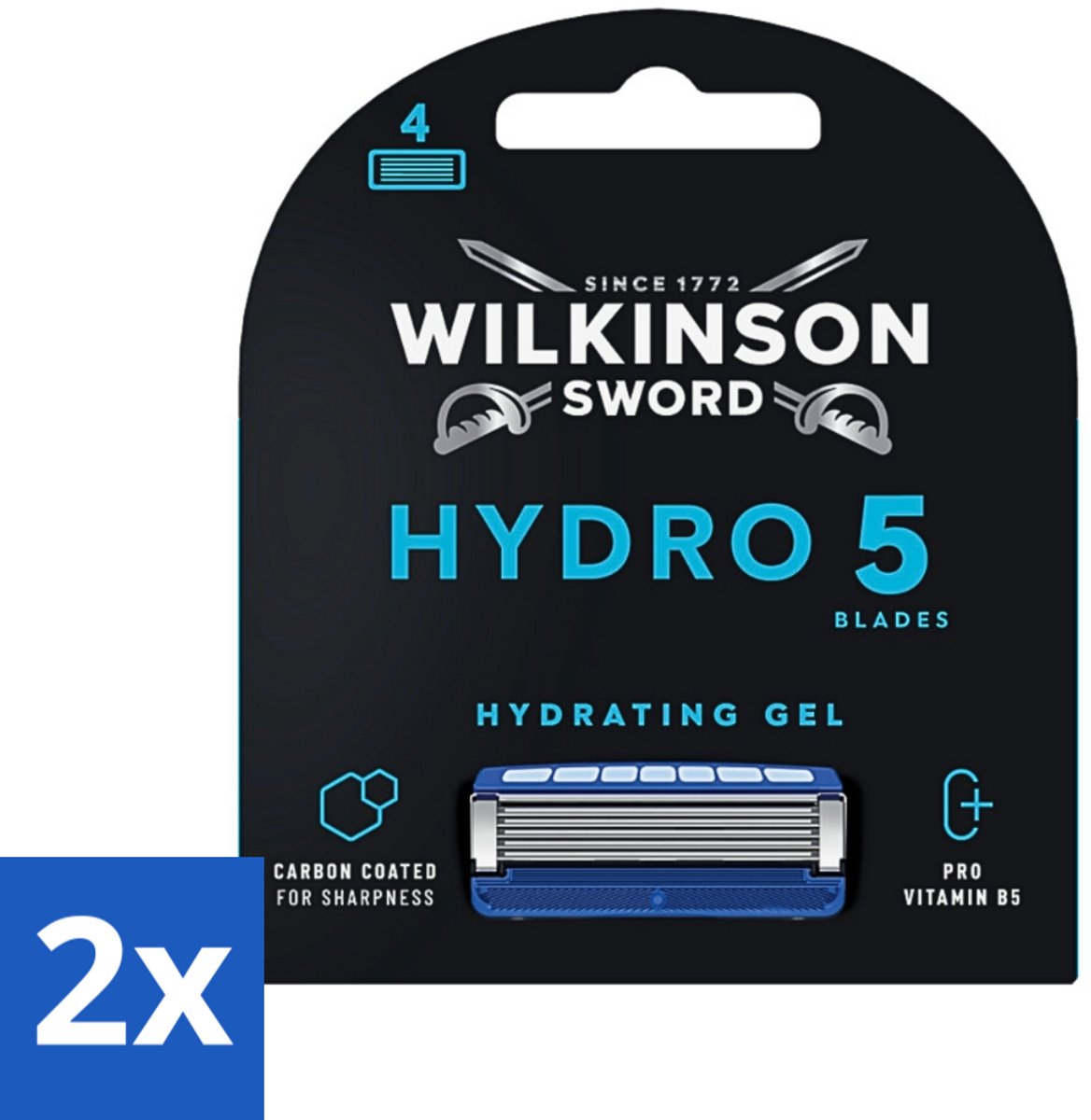 Wilkinson Sword - Navulmesjes - Hydro 5 Skin Protection - Beschermend - 4 mesjes - Voordeelverpakking - 2 stuks
