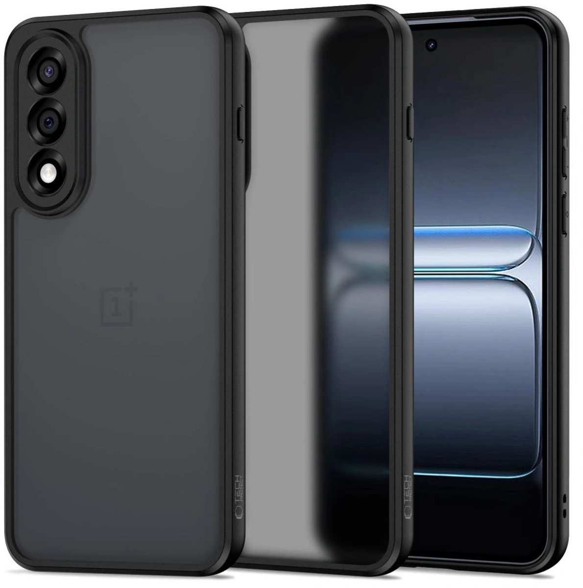 Tech-Protect OnePlus Nord 5 Hoesje Mat Transparant Zwart