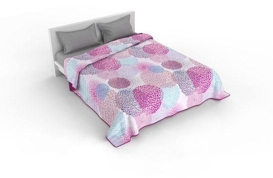 wometo Microfiber Zomer Dekbed in Omkeerbaar Design 155x220 cm OekoTex