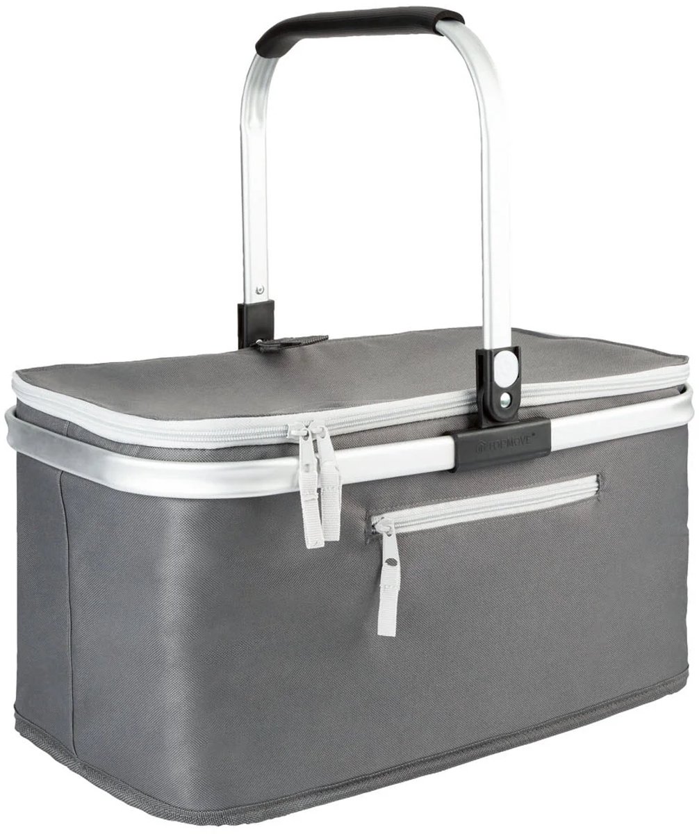 TOPMOVE® Thermoboodschappenmand, 24 L, met koelfunctie Grijs