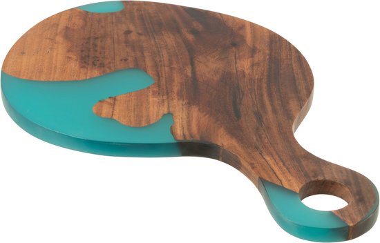 Ricolor Snijplank in India Blauw/Wit Ovaal, Melamine, 30 x 20 x 20 cm